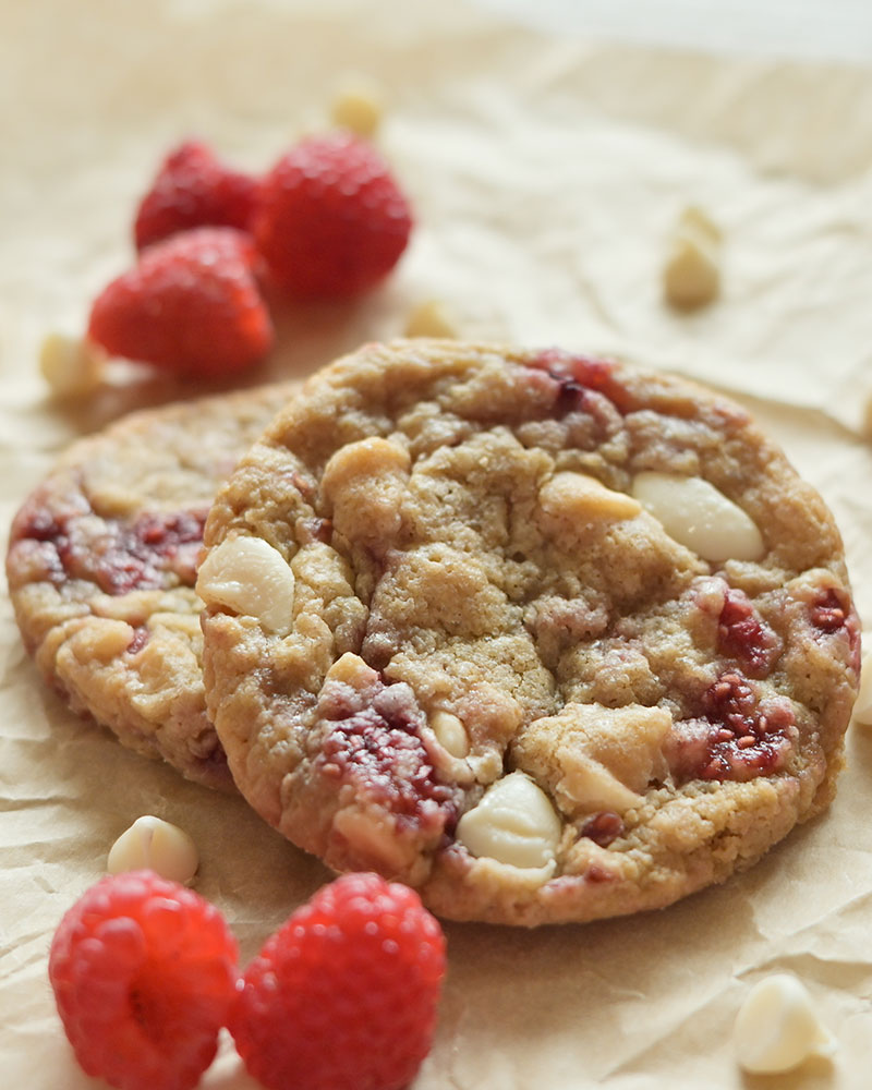 White Chocolate Raspberry Cookies